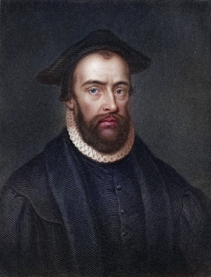 Rev John Bradford 1510 to 1555 English reformer and martyr, Historical, digitally restored reproduction from a 19th century original, Record date not stated