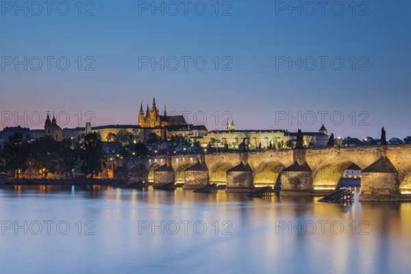 Europe. Czech Republic. Prague. Prague s Old Town District or Stare Mesto and Charles Bridge