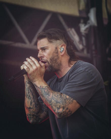 M. Shadows (Matthew Charles Sanders), singer of Avenged Sevenfold live at the Zitadelle Spandau in Berlin on 21/06/2025