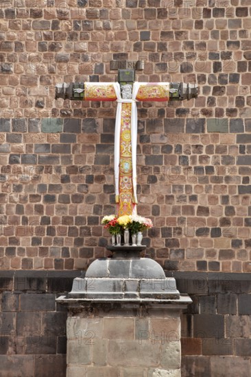 Cross, Inca Sun Temple, Inca Museum, Cusco, Peru
