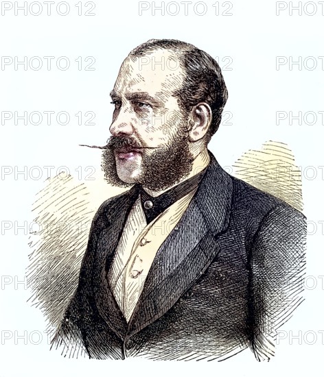 Carlos Marfori y Callejas (1821-1892), Spanish politician, Historical, digitally restored reproduction of a 19th century original