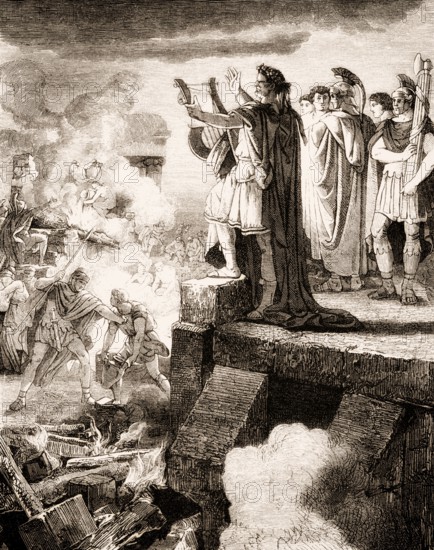 Roman Emperor Nero Claudius Caesar and the Great Fire of Rome, 64 AD