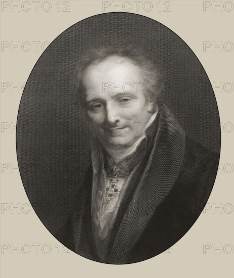 Dominique Vivant, Baron Denon, 1747 – 1825, French artist, writer, diplomat, author and archaeologist, digitally edited