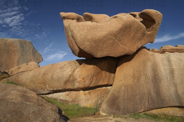 Rocks, Cote de Rose Granite, Brittany, France, Brittany, France