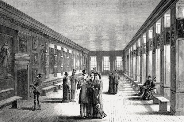 The Royal Gallery, Palace of Holyroodhouse, Edinburgh, Scotland, 18th century