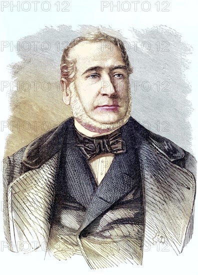 Leonor-Joseph Havin (2 April 1799 - 12 November 1868) was a French publicist and politician, Historical, digitally restored reproduction of a 19th century original