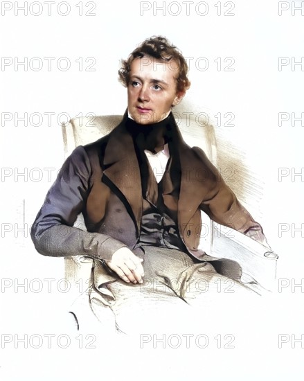 Emanuel Stephan Schroff (1799-1853), professor of theoretical medicine, staff surgeon, Historical, digitally restored reproduction from a 19th century original, Record date not stated
