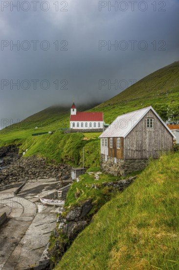 Kunoy Church, Kunoy, Faroe islands, Denmark