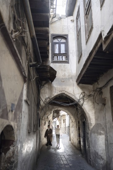 Damascus, Syria. December 10th 2025. The narrow streets and traditional Syrian houses of the walled city of Damascus, the oldest continuously inhabited city in the world. Syria