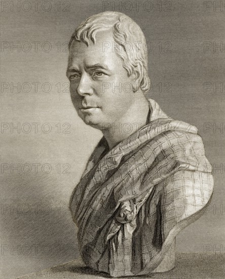 Sir Walter Scott, 1. Baronet von Abbotsford, 1771 - 1832, schottischer Dichter und Schriftsteller
