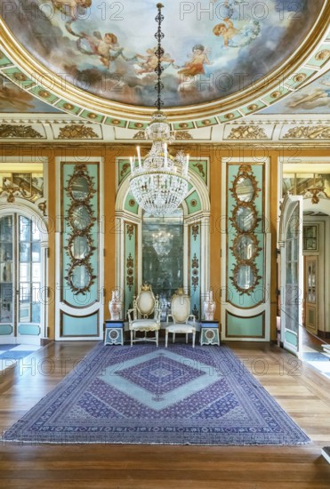 Queluz National Palace building interior, Queluz, Lisbon, Portugal