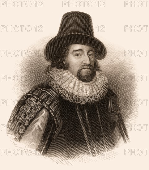 Francis Bacon oder Baron Baco of Verulam, 1561 - 1626, englischer Philosoph, Staatsmann und Wissenschaftler