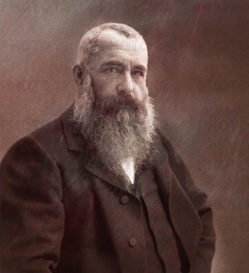 Claude Monet, 1840 – 1926, French painter and founder of Impressionism, digitally optimized based on a photograph by Nadar
