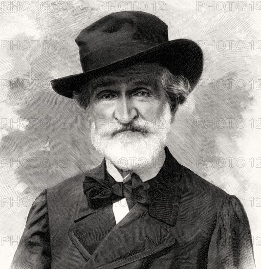 Giuseppe Verdi, 1813 – 1901, Italian opera composer, digitally edited
