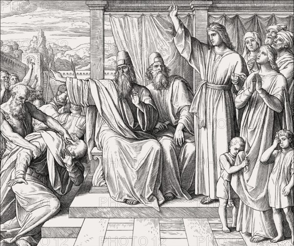 Trial of Susanna, Old Testament, by Julius Schnorr von Carolsfeld