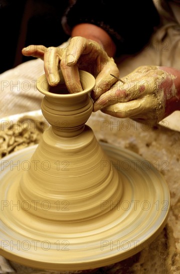 Hands of pottery