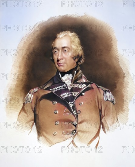 George August Francis Rawdon-Hastings, 2nd Marques of Hastings, Earl of Rawdon and Moira (1808-1844), Historical, digitally restored reproduction from a 19th century original, Record date not stated
