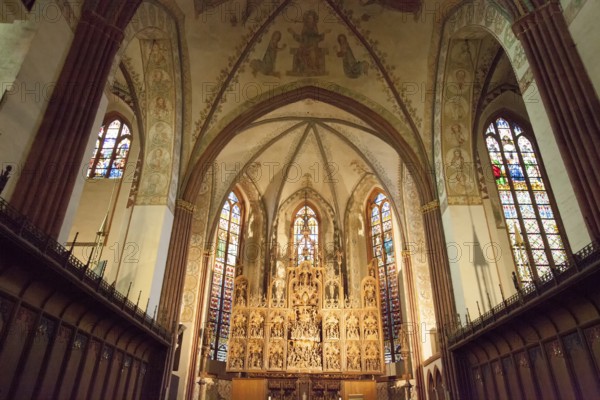 Brueggemann altar or Bordesholmer altar, Schleswig Cathedral, Schleswig, Schleswig-Holstein, Germany