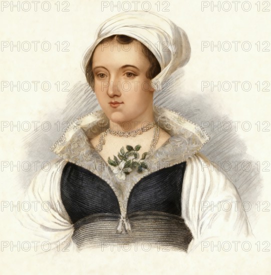Lady Jane Grey, 1536 - 1554, briefly Queen of England, nicknamed Nine Days Queen or Queen of thirteen days