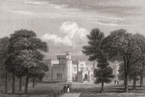 Balloch Castle, West Dunbartonshire, 19th century, from Modern Athens by Th. H. Shepherd