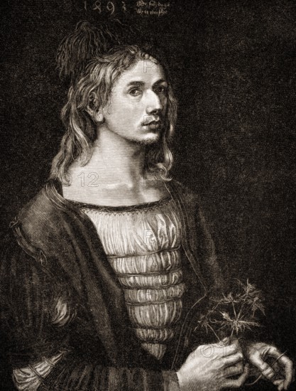 Albrecht Duerer the Younger, 1471 - 1528, a German painter, printmaker, mathematician and theorist at the time of humanism and the Reformation