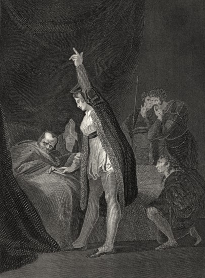 Tod von Kardinal Beaufort, ca. 1375-1447, Heinrich VI, Teil 1, ein Historienspiel von William Shakespeare