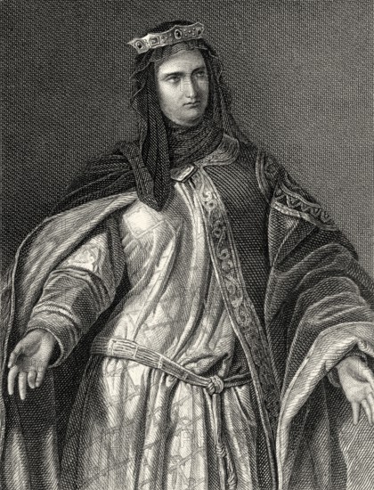 Donna Isabella, character from the tragedy The Bride of Messina by Friedrich Schiller, 1759 - 1805