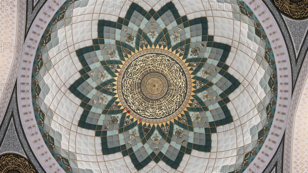 Muslims perform Tarawih prayers at the Millet Mosque, the second largest mosque in Turkey, which is beautifully decorated with festive Ramadan lights amidst a spiritual atmosphere in Gaziantep, Turkey on March 11, 2026, Gaziantep, Turkey