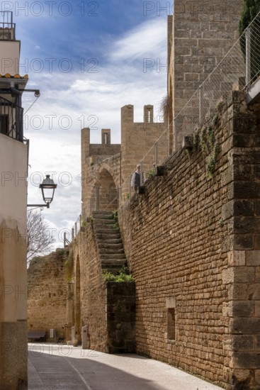 Medieval Walls, the city wall of Alcudia, Majorca, Spain