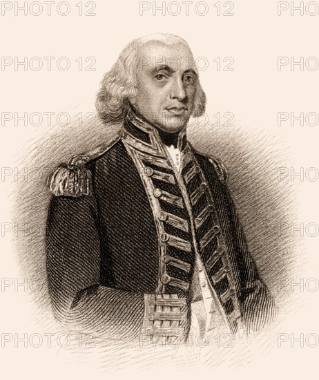 Admiral der Flotte Richard Howe, 1. Earl Howe, 1726-1799, britischer Marineoffizier