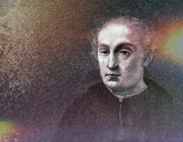 Christopher Columbus, 1451, 1506, Italian navigator, digitally edited