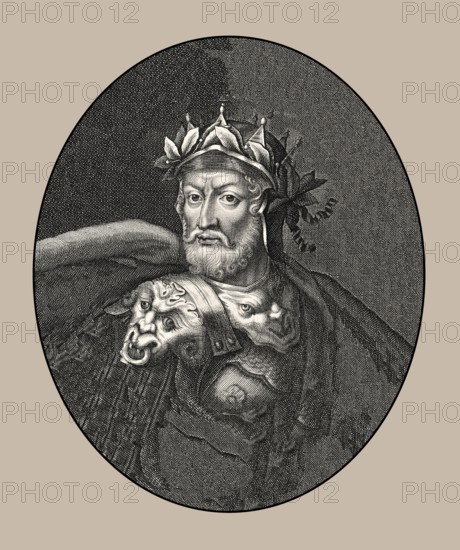 Merovech, Meroveus, Merovechus, Merovius or Mérovée, king of the Salian Franks from the Merovingian dynasty, 5th century