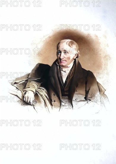 Bernhard Freiherr von Eskeles (ennobled in 1797, baron since 1822, born 12 January 1753 in Vienna, died 7 August 1839 in Hietzing near Vienna) was an Austrian banker, Historical, digitally restored reproduction from a 19th century original, Record date not stated