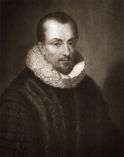 Jacques Auguste de Thou or Thuanus, 1553-1617, a French historian, book collector and president of the Parlement de Paris