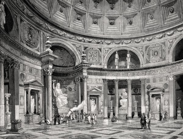 The Pantheon, Rome, Italy, 19th Century