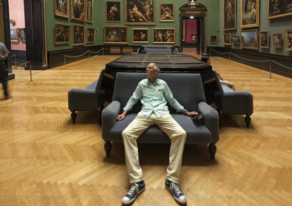 Visitors to the Kunsthistorisches Museum, Vienna, Austria