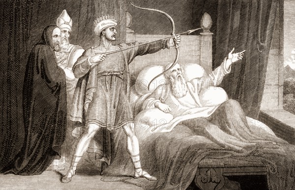 The death of Elisha, Old Testament, Hebrew Tanakh