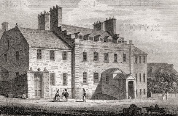 Edinburgh Castle, Governor's House, Edinburgh, Scotland, 19th century, Views in Edinburgh by J. & H. S. Storer