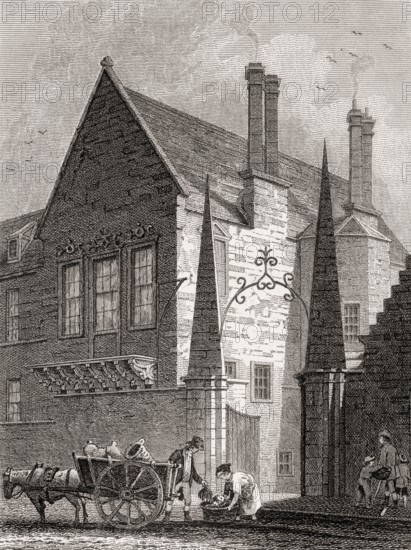 Regent Murray's House, Edinburgh, Scotland, 19th century, Views in Edinburgh by J. & H. S. Storer