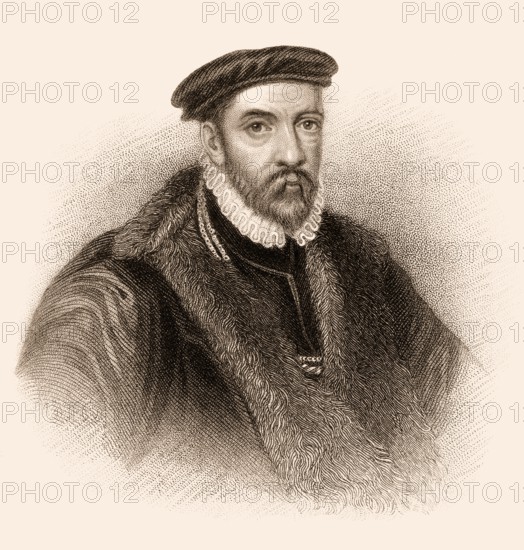 Sir Nicholas Bacon, 1510-1579, an English politician during the reign of Queen Elizabeth I of England, Great Britain