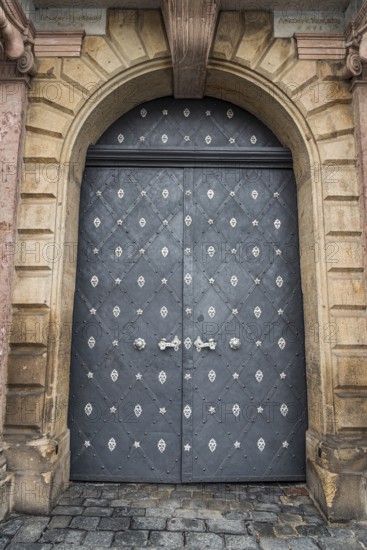 Ornate old door at Prague Castle, Old Town, historical, history, craftsmanship, architecture, Prague, Czech Republic