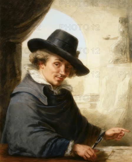 Dominique Vivant, Baron Denon, 1747 – 1825, French artist, writer, diplomat, author and archaeologist, digitally edited