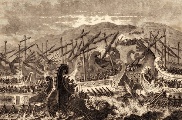 The Battle of Salamis in 480 BC fought between Greek city-states and the Persian Empire