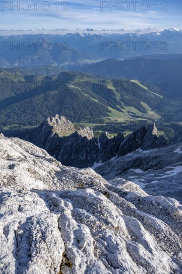 Taghaube, Grandlspitz, Mühlbacher Turm, Dramatic Mountain Landscape, View from Hochkönig, Salzburger Land, Austria