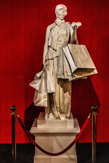 Banksy - Happy Shopper, Banksy versus Bristol Museum Exhibition, 2009, Bristol, UK, exhibition The World of Banksy