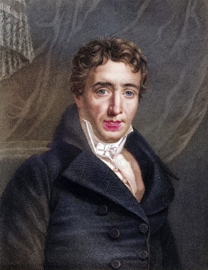 Emmanuel Joseph Sieyes 1748, 1836 French abbe, statesman and politician during the French Revolution, Historical, digitally restored reproduction from a 19th century original, Record date not stated