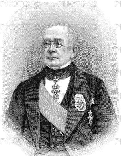Alexander Mikhailovich Gorchakov, 1798 - 1883, Russian statesman, diplomat, chancellor of the Russian Empire, Fürst Alexander Michailowitsch Gortschakow, 1798 - 1883, russischer Diplomat, Außenminister und Kanzler