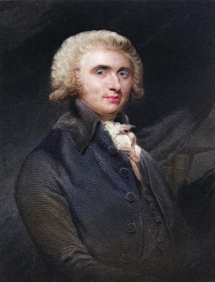Thomas Erskine, 1st Baron Erskine of Restormel 1750-1823, British Whig lawyer. From the book Gallery of Portraits, published in 1833, Historic, digitally restored reproduction from a 19th century original, Record date not stated