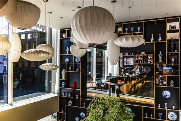 CitizenM Hotel lobby, modern design hotel, Rotterdam, the Netherlands