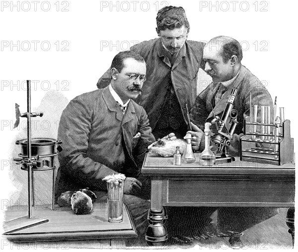 Emil Adolf von Behring, 1854 - 1917, a German physiologist, Nobel Prize in Physiology or Medicine, Emil Adolf von Behring, 1854 - 1917, ein deutscher Bakteriologe und Serologe, Träger des ersten Nobelpreises für Physiologie oder Medizin